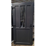 PVC ieejas durvis, antracit 3 numurs