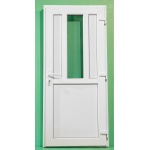 PVC ieejas durvis, balts, 3 numurs