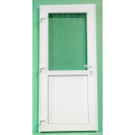 PVC ieejas durvis, balts, 1 numurs