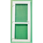PVC ieejas durvis, balts, 2 numurs