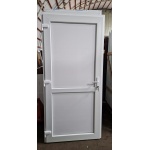 PVC ieejas durvis, baltas, 4 numurs