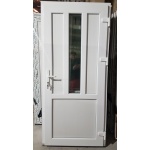 PVC ieejas durvis, BALTA, 7 numurs