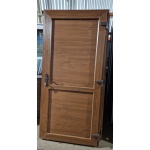 PVC ieejas durvis, zelta ozols, 4 numurs